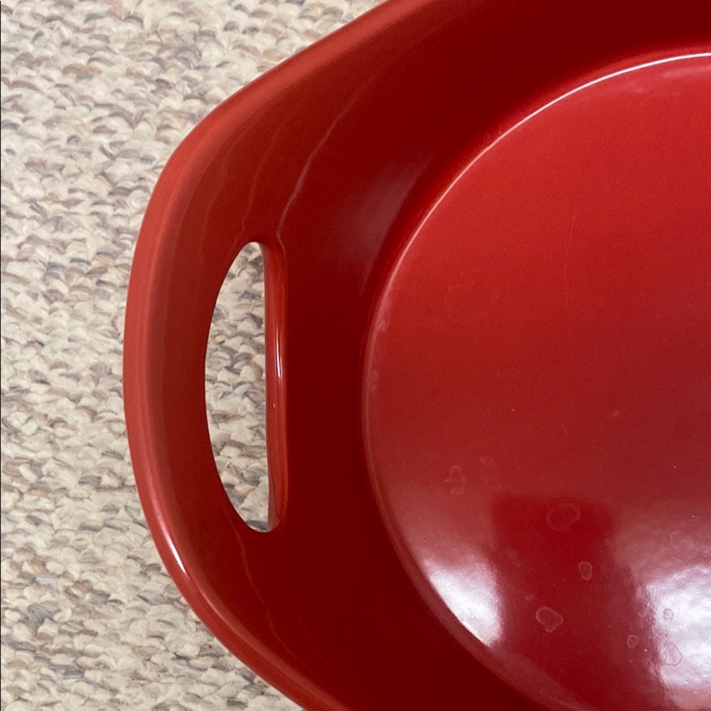 Red Ceramic Baking Dish - Picture 4 of 5
